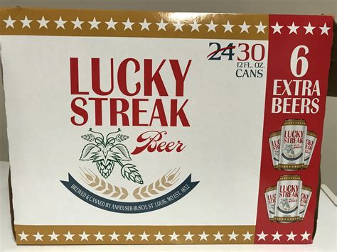 lucky streak beer calories